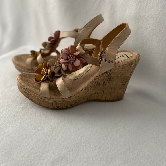 Born Concept Size 9M/W Cork Wedge Open Toe Sandals - Picture 4 of 16